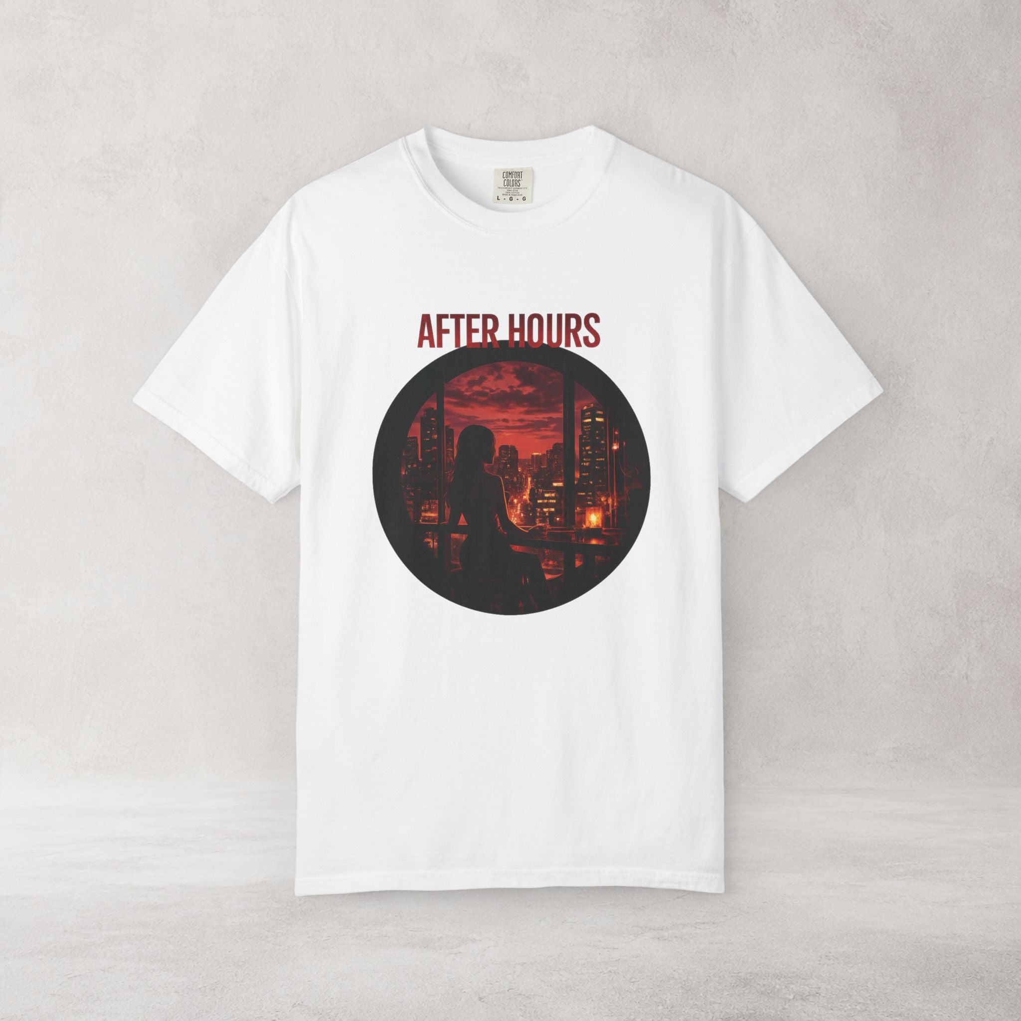 After Hours City Lights T Shirt | Comfort Colors 1717 Retro Nightscape Graphic Tee