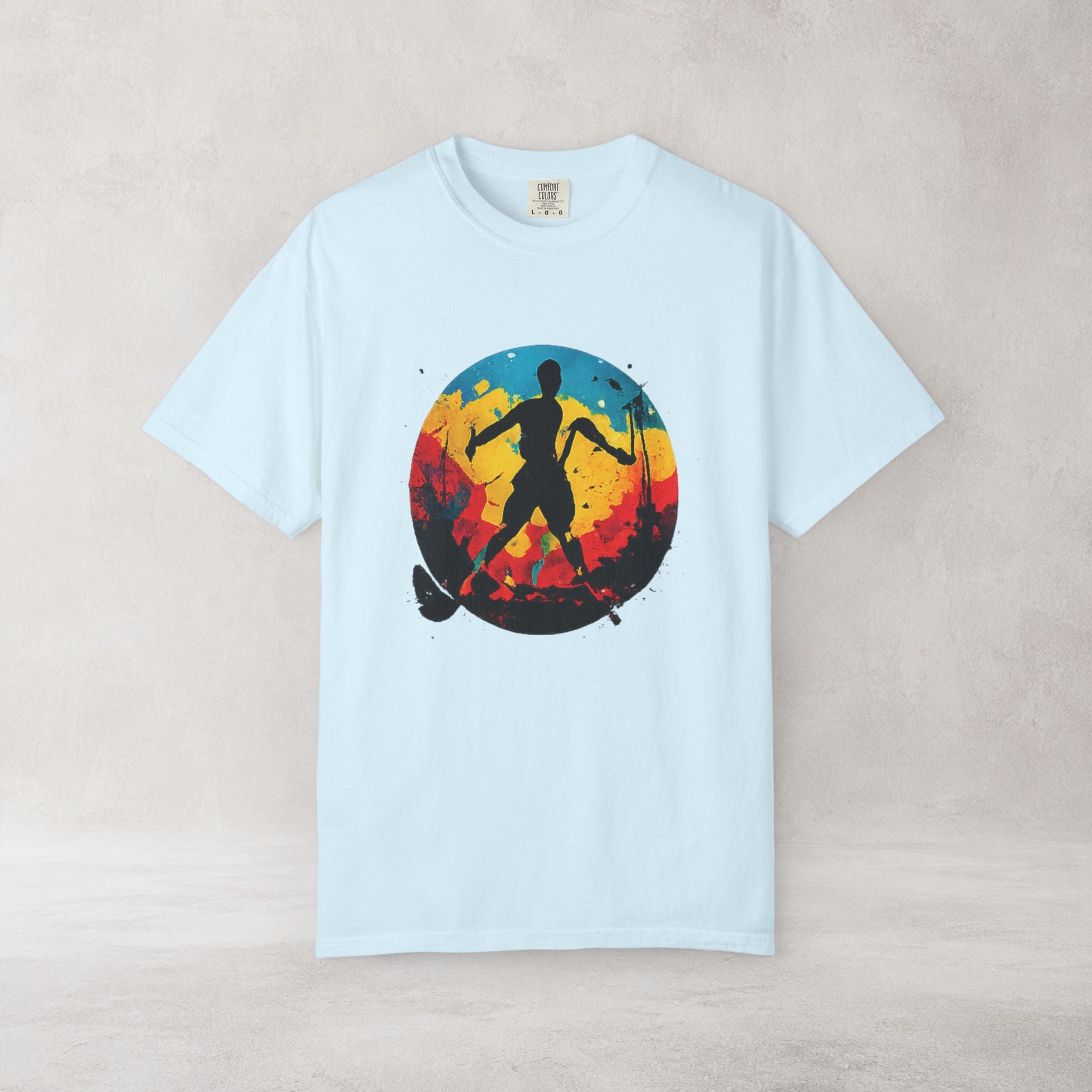 Color Splash Skateboarder T Shirt | Comfort Colors 1717 Skate Art Tee