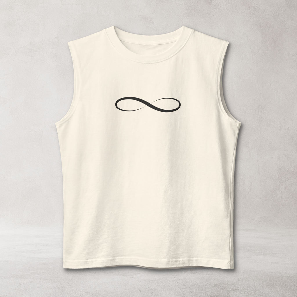 Infinity Symbol Muscle Tank | Minimalist Sleeveless Streetwear Tank