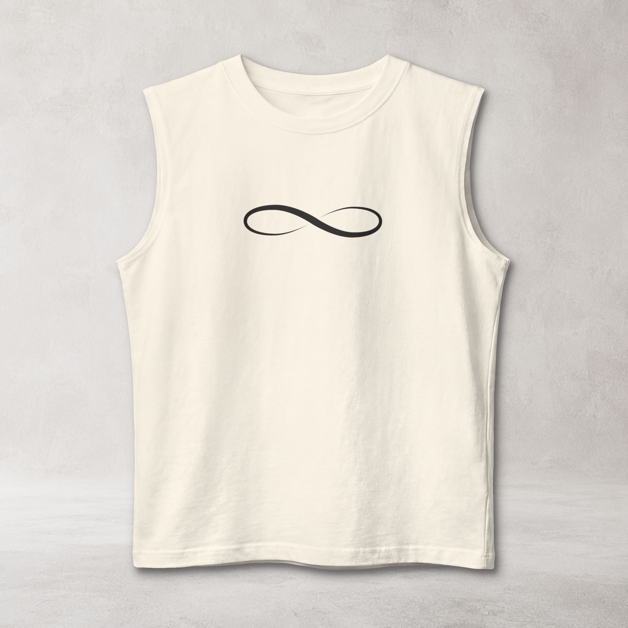 Infinity Symbol Muscle Tank | Minimalist Sleeveless Streetwear Tank