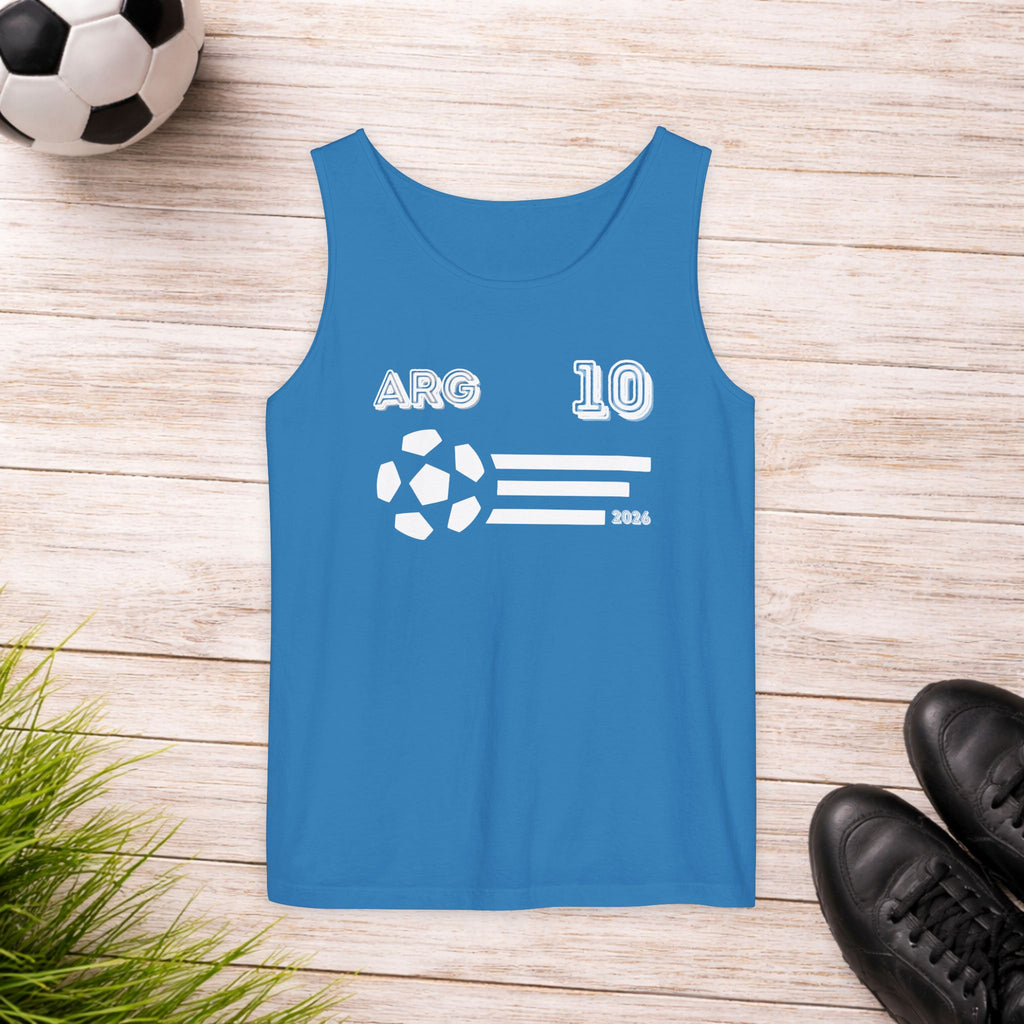 Argentina 10 Football Unisex Tank Top - Analog Magic