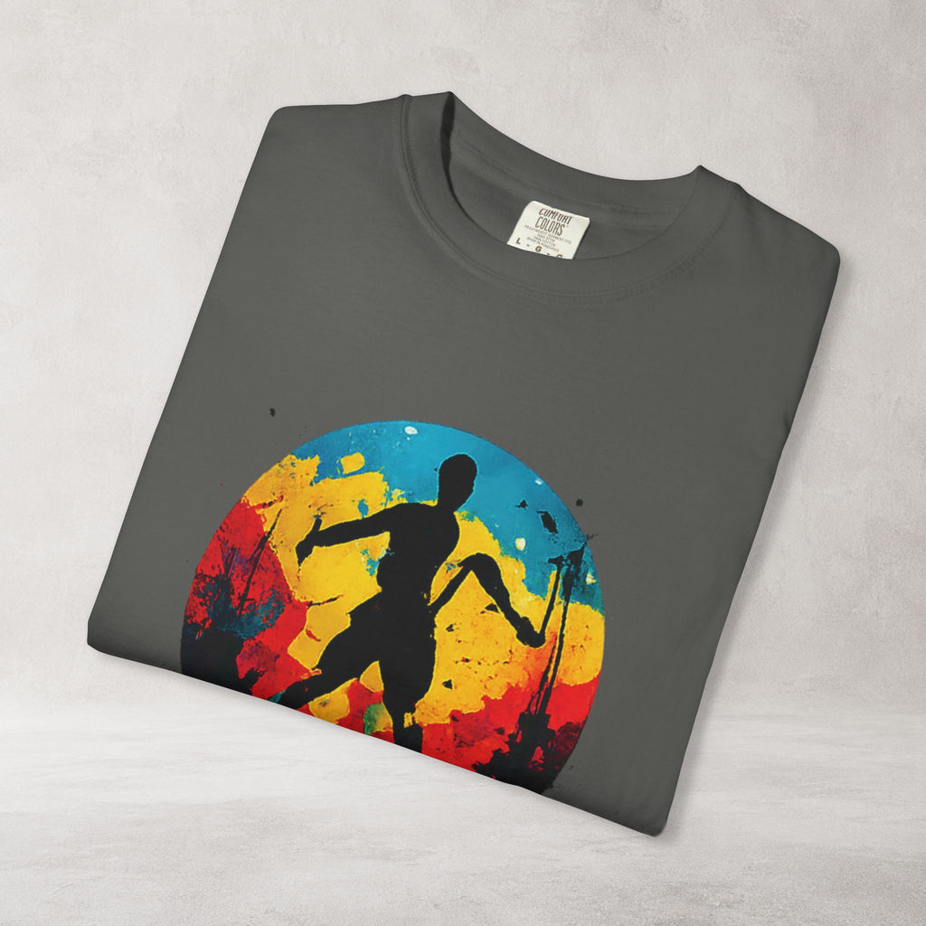 Color Splash Skateboarder T Shirt | Comfort Colors 1717 Skate Art Tee