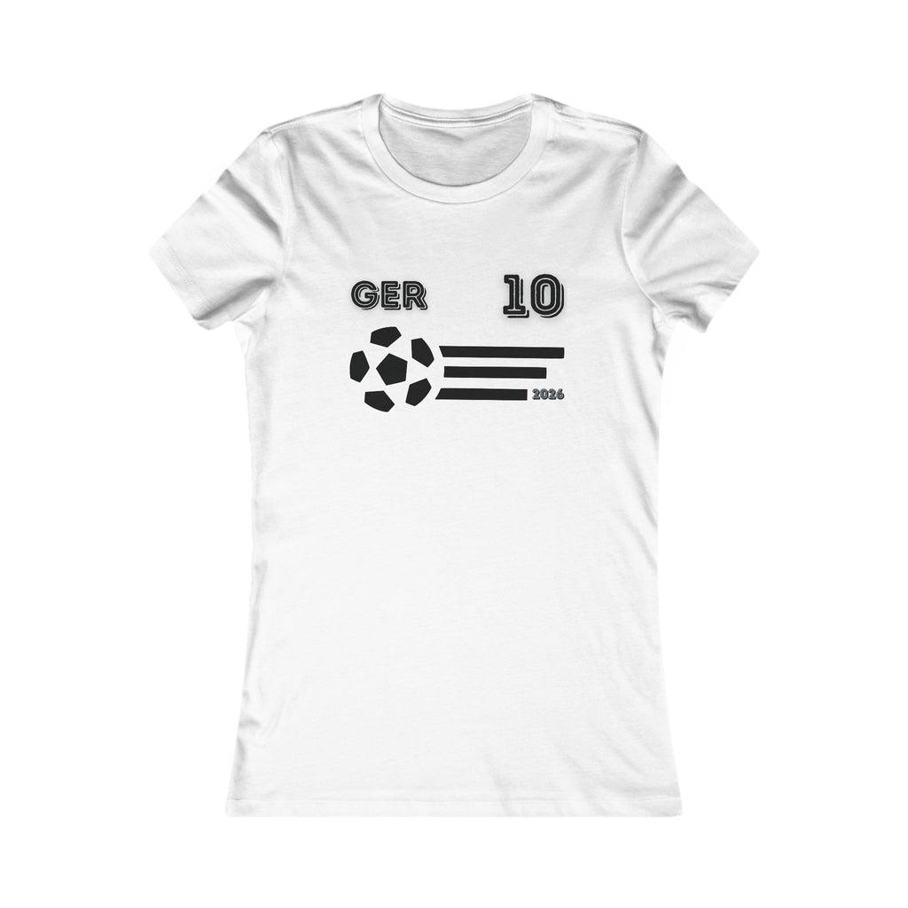 Germany Soccer Fan Tee | GER 10 Football Supporter Shirt | German Football Graphic T-Shirt