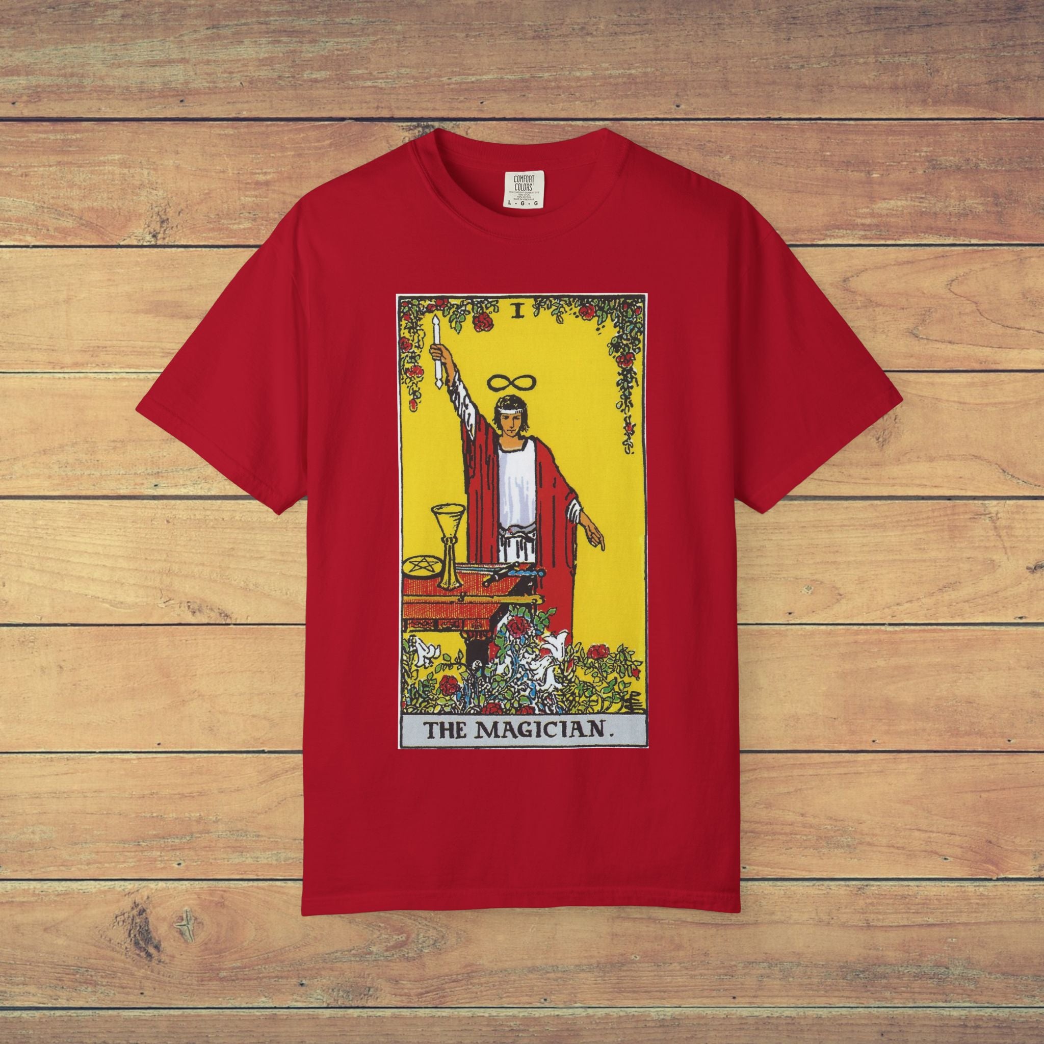 The Magician Tarot Card T Shirt | Comfort Colors 1717 Mystical Graphic Tee