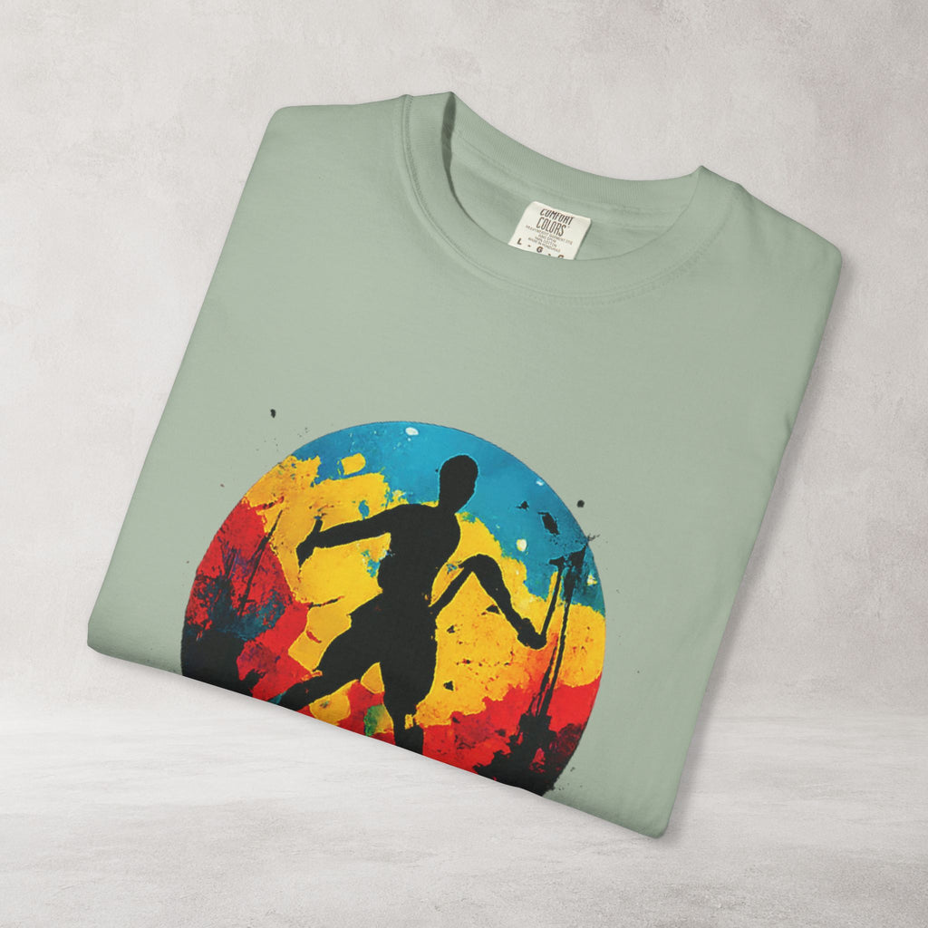 Color Splash Skateboarder T Shirt | Comfort Colors 1717 Skate Art Tee