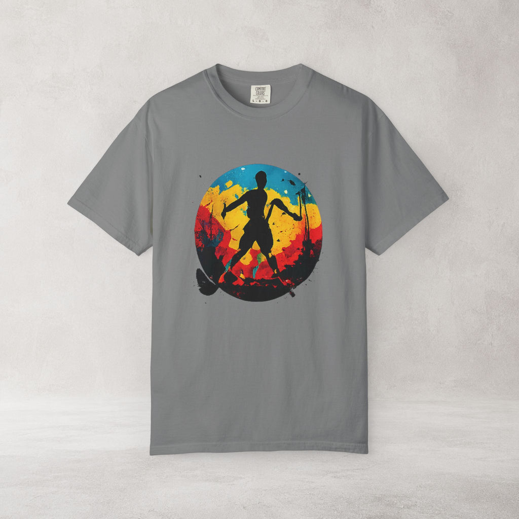 Color Splash Skateboarder T Shirt | Comfort Colors 1717 Skate Art Tee