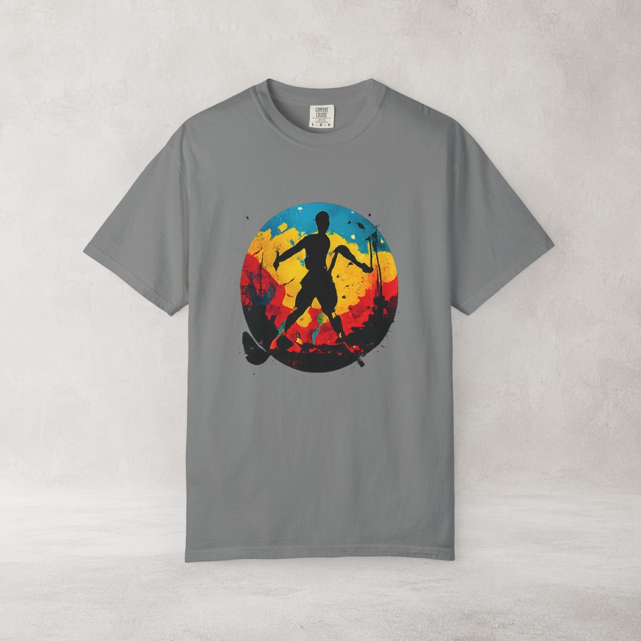 Color Splash Skateboarder T Shirt | Comfort Colors 1717 Skate Art Tee