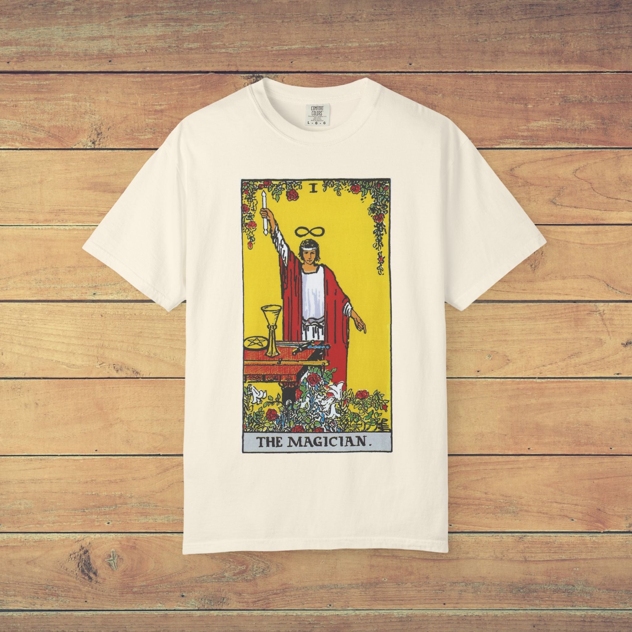 The Magician Tarot Card T Shirt | Comfort Colors 1717 Mystical Graphic Tee