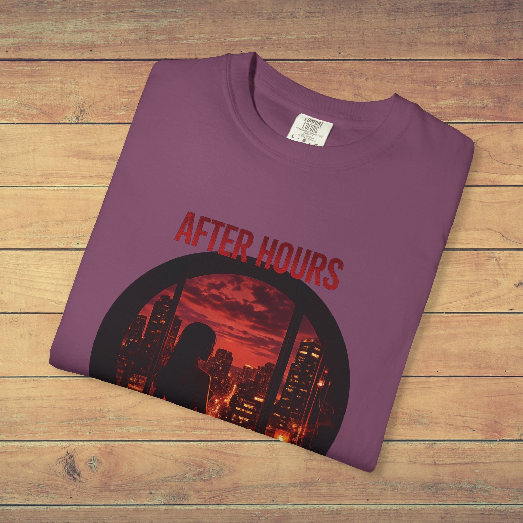 After Hours City Lights T Shirt | Comfort Colors 1717 Retro Nightscape Graphic Tee