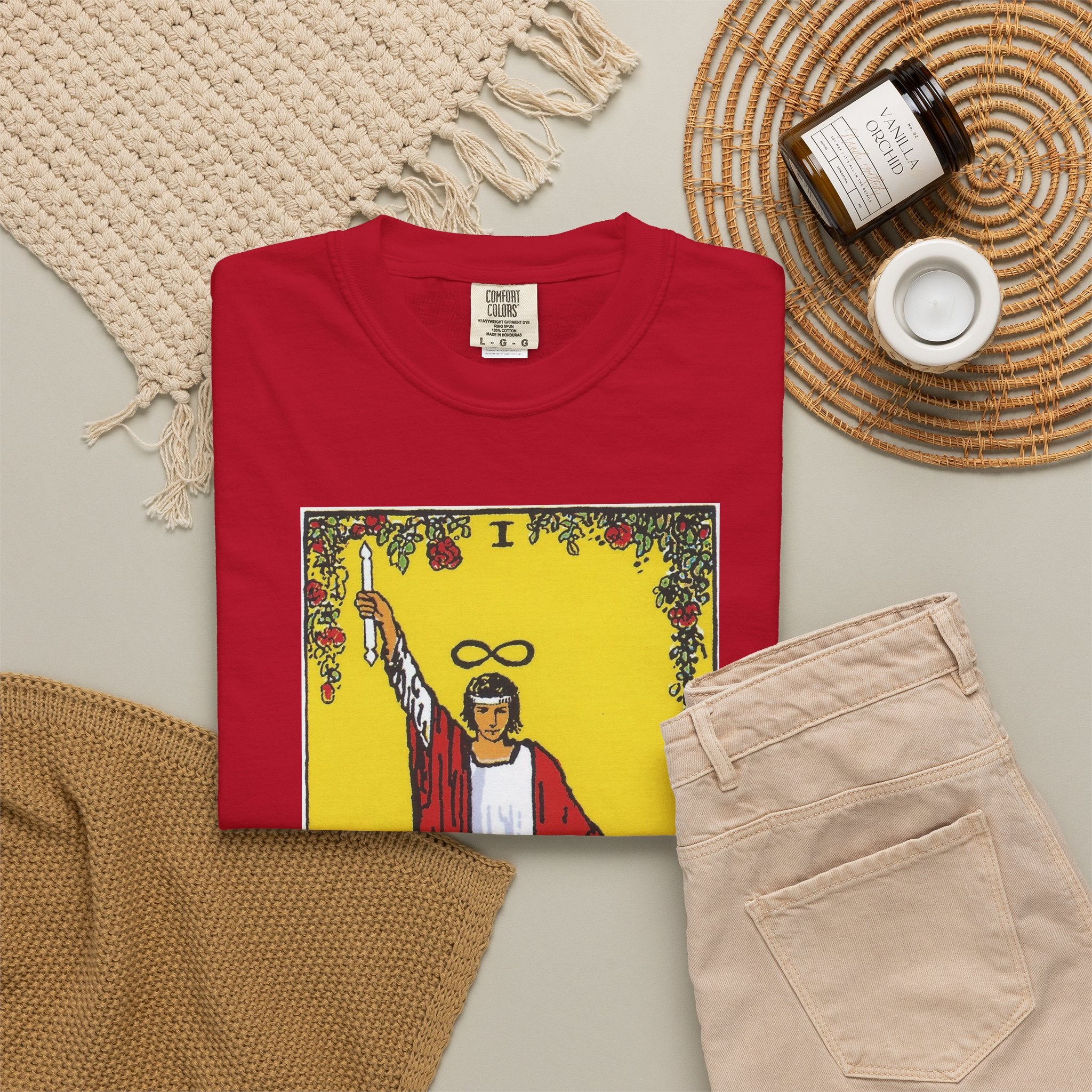 The Magician Tarot Card T Shirt | Comfort Colors 1717 Mystical Graphic Tee
