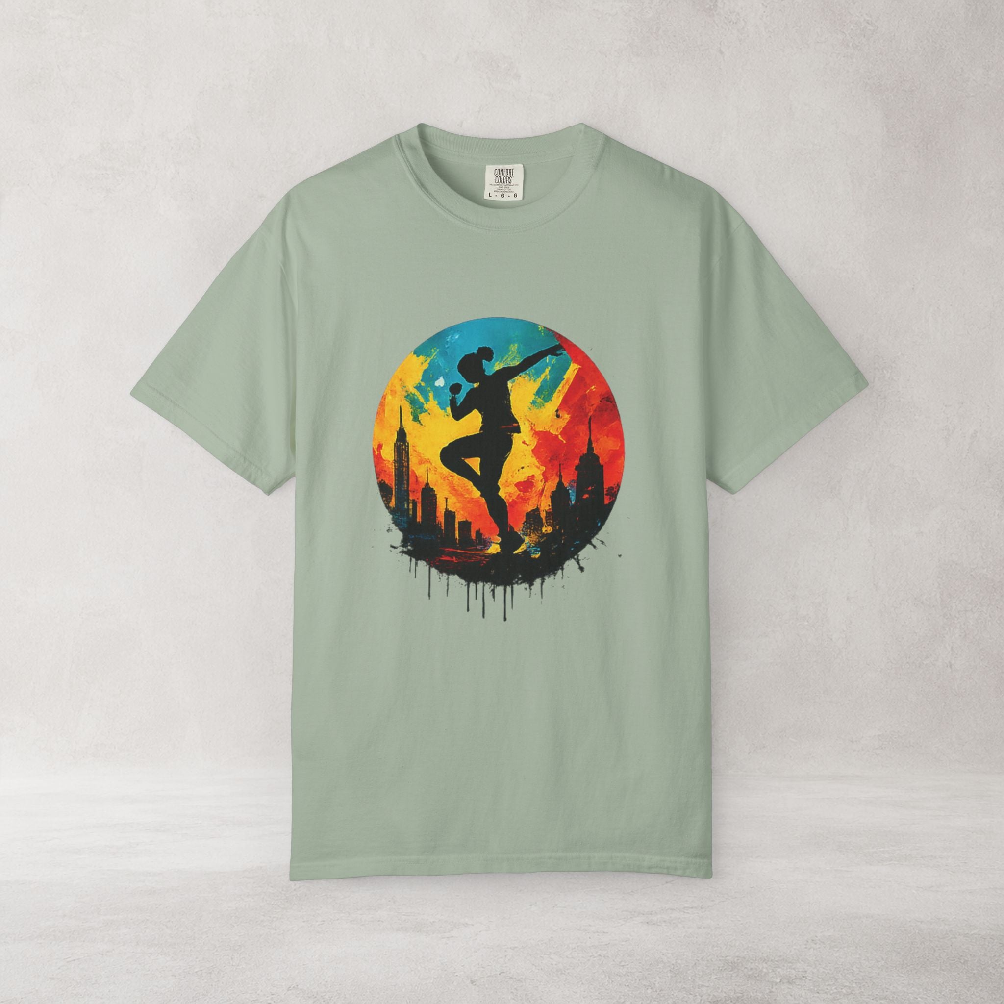 Sunset Dancer Graphic T Shirt | Comfort Colors 1717 Art Tee