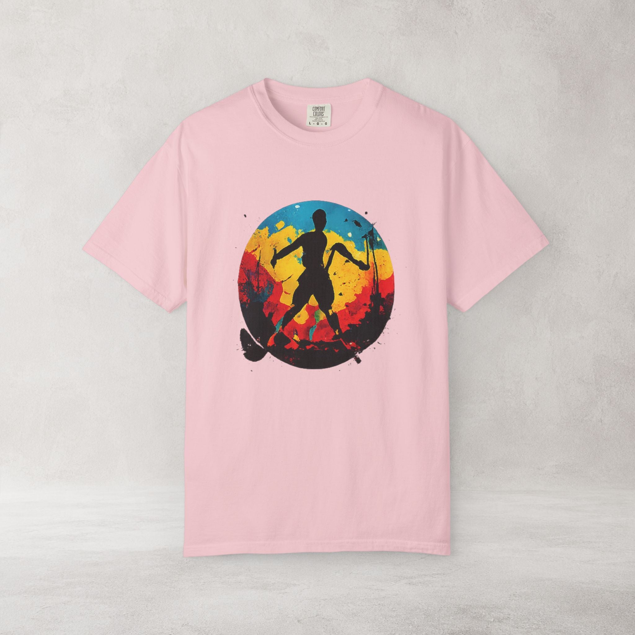 Color Splash Skateboarder T Shirt | Comfort Colors 1717 Skate Art Tee