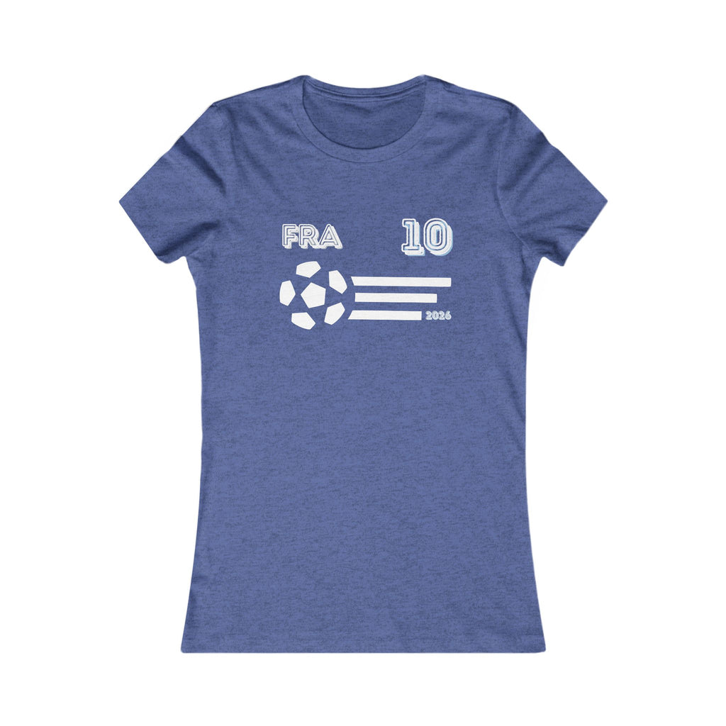 France Soccer Fan Tee | FRA 10 Football Supporter Shirt | French Football Graphic T-Shirt