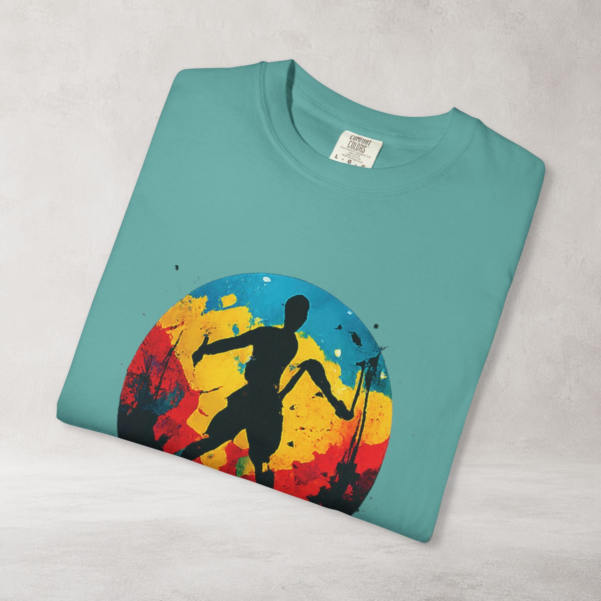 Color Splash Skateboarder T Shirt | Comfort Colors 1717 Skate Art Tee