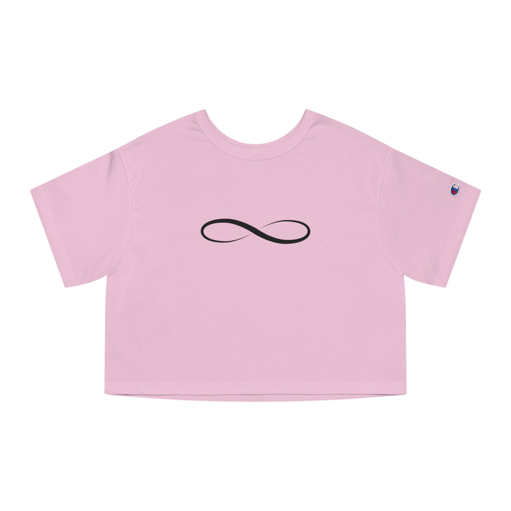Infinity Symbol Crop Top for Women | Minimalist Aesthetic Tee