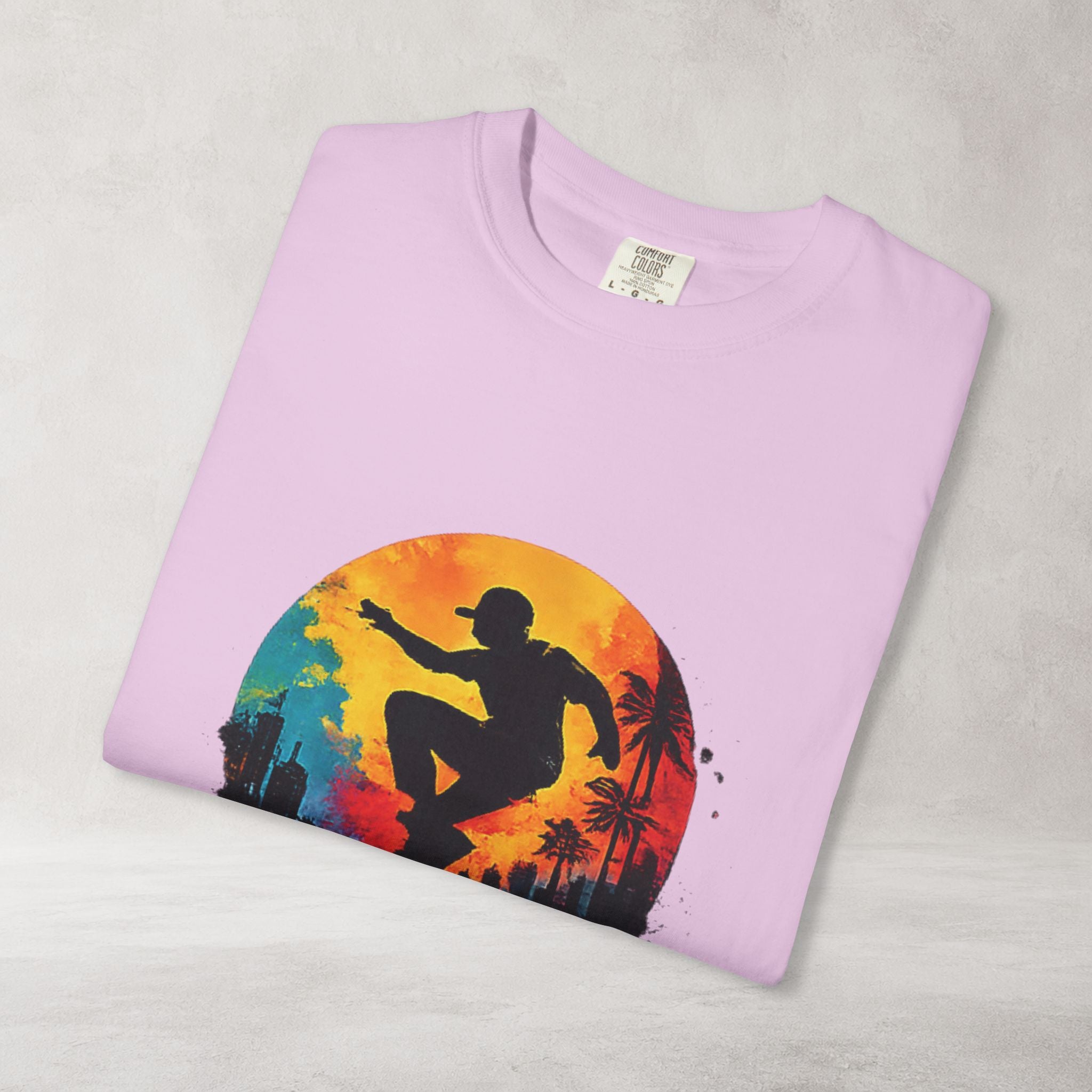 Color Splash Surfer T Shirt | Comfort Colors 1717 Beach Art Tee