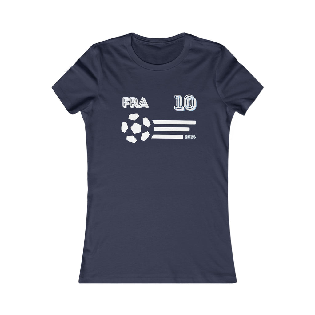 France Soccer Fan Tee | FRA 10 Football Supporter Shirt | French Football Graphic T-Shirt