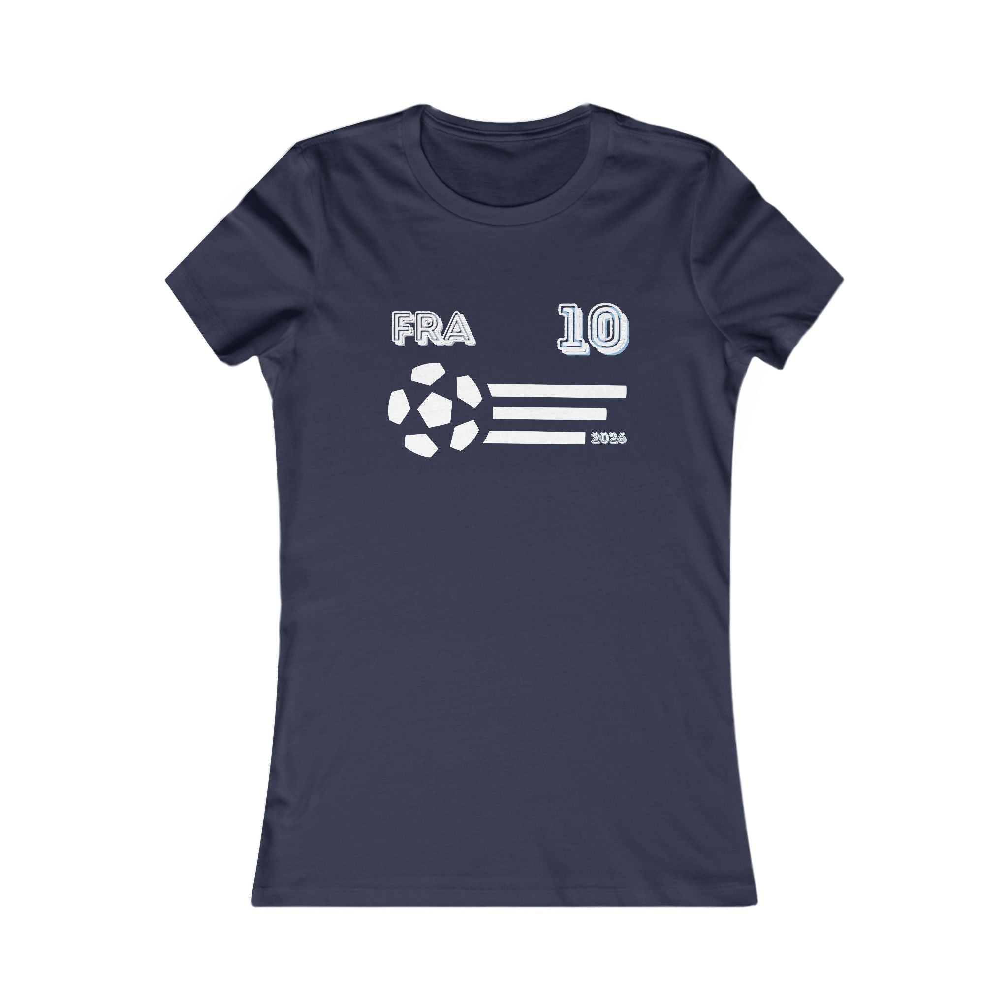 France Soccer Fan Tee | FRA 10 Football Supporter Shirt | French Football Graphic T-Shirt