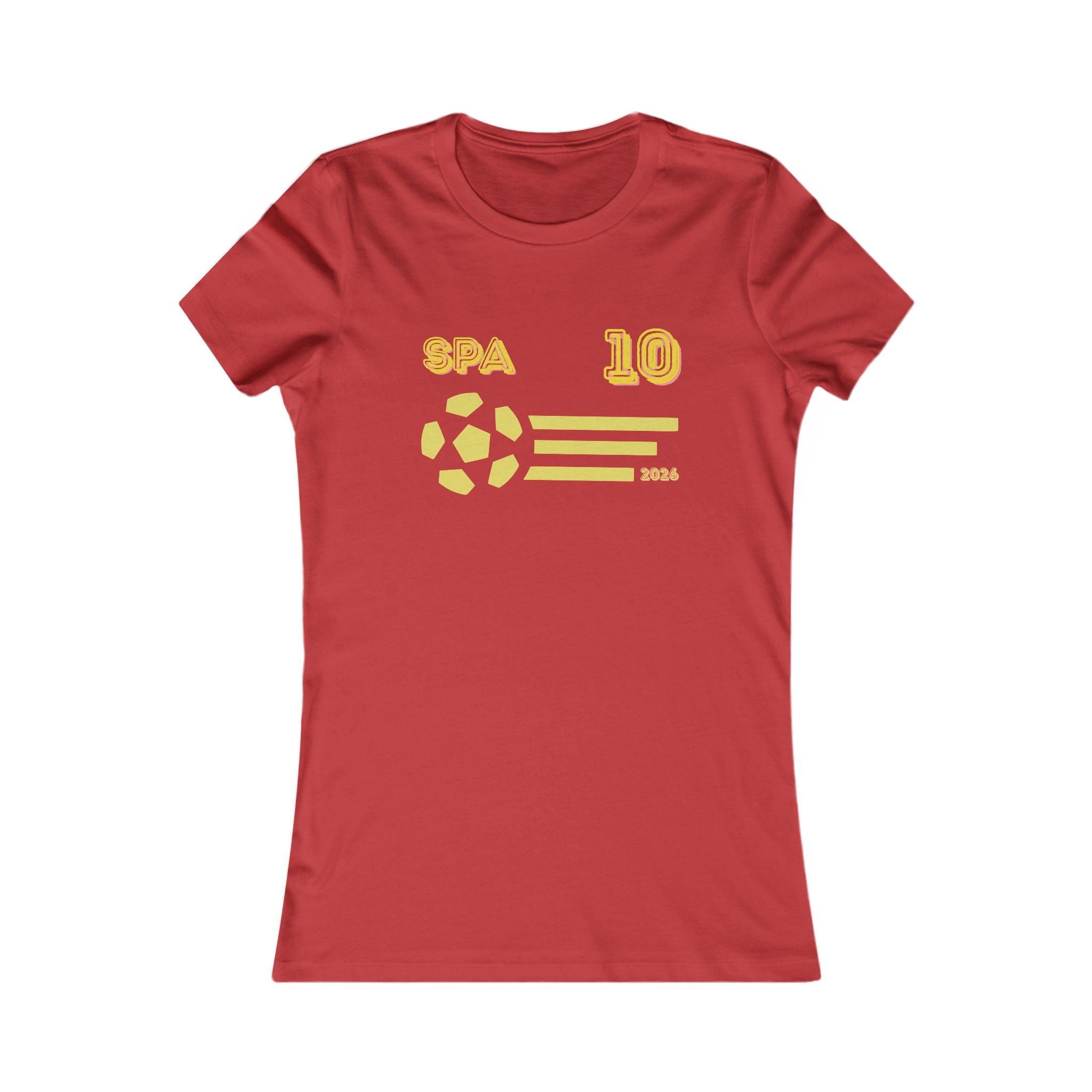 Spain Soccer Fan Tee | SPA 10 Football Supporter Shirt | Spanish Football Graphic T-Shirt