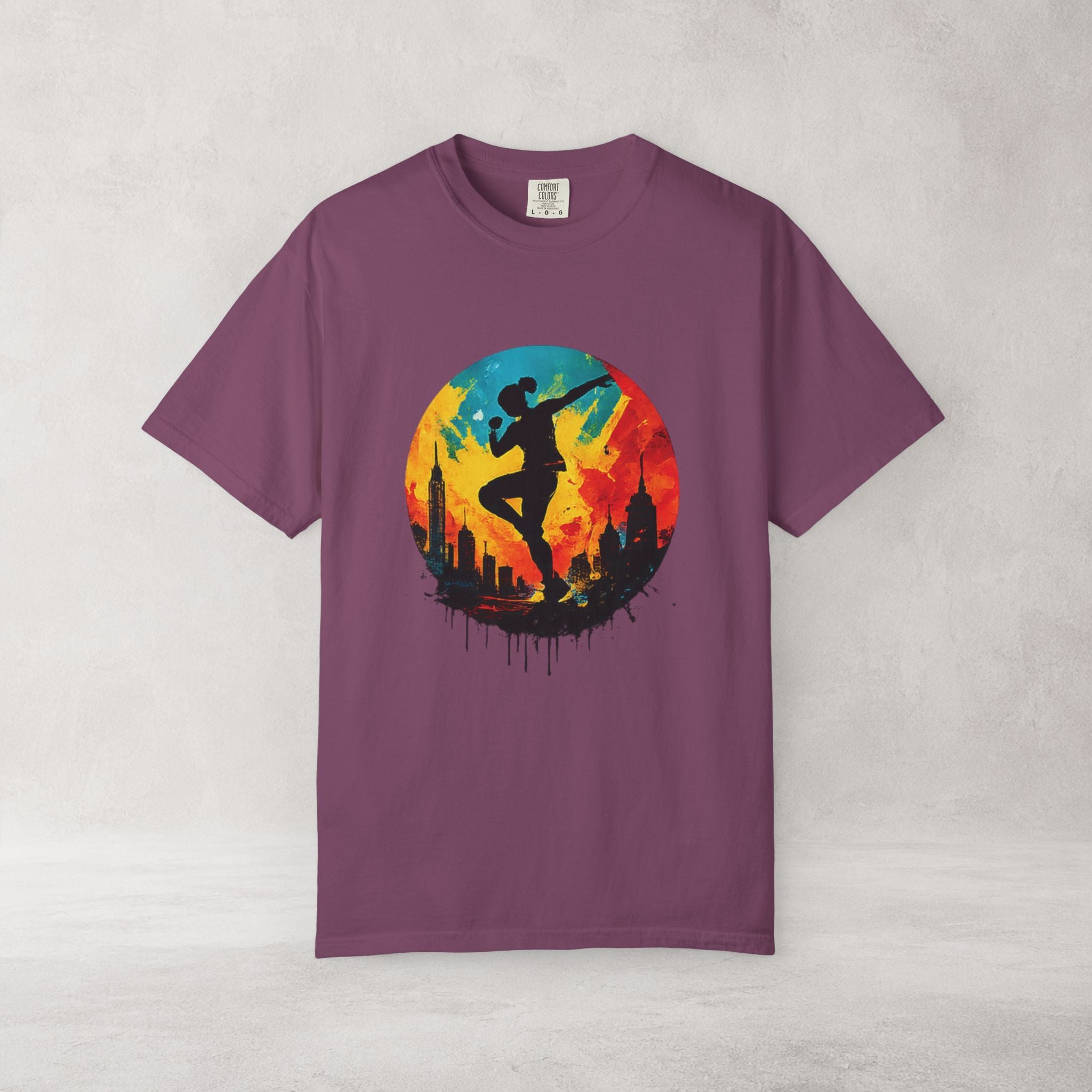 Sunset Dancer Graphic T Shirt | Comfort Colors 1717 Art Tee